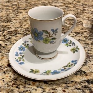 Japan Blue Garden Royal Domino coffee cup & saucer